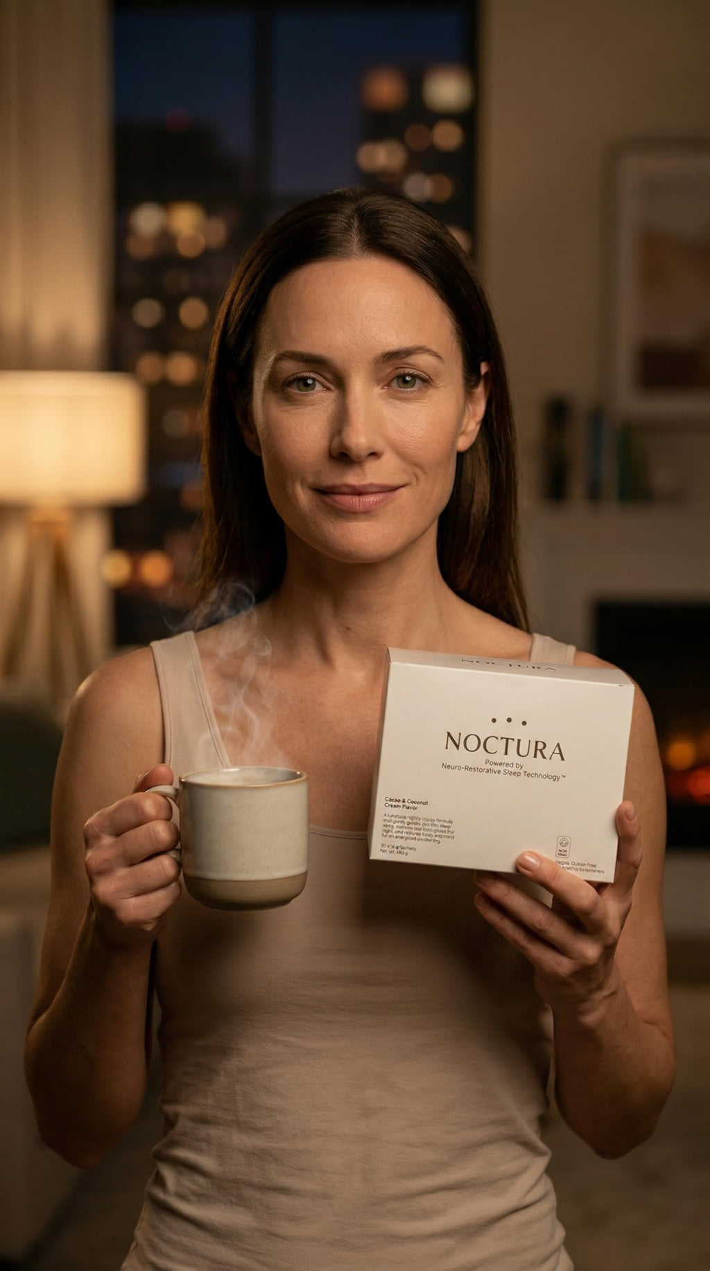 Noctura Night-Time Cacao Drink – Botanical Cocoa Blend with Magnesium & Chamomile – 30 Servings